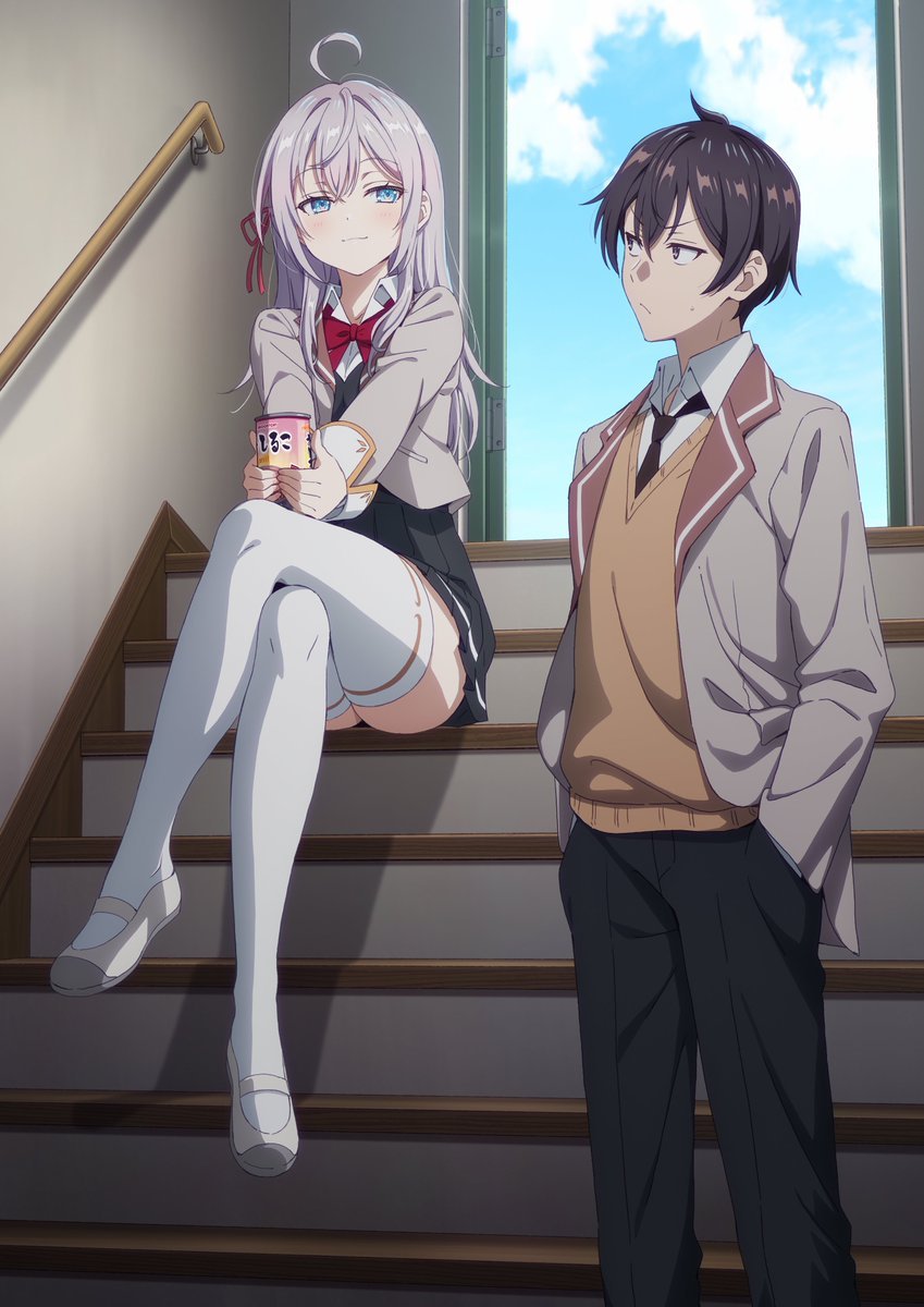 20231110162753181 《不时轻声地以俄语遮羞的邻座艾莉同学》主视觉图与角色视觉图公开!