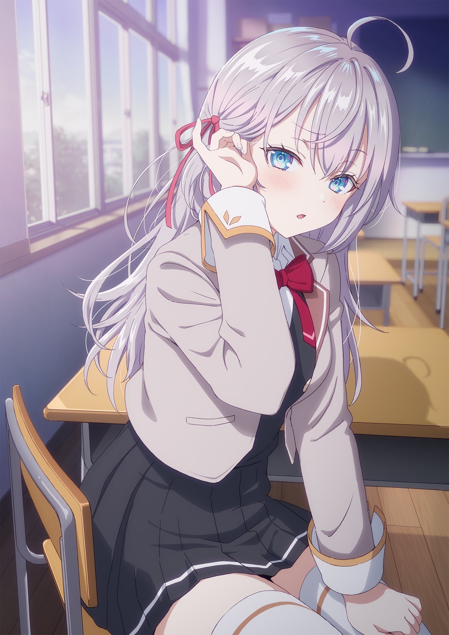 20231110162758954 《不时轻声地以俄语遮羞的邻座艾莉同学》主视觉图与角色视觉图公开!